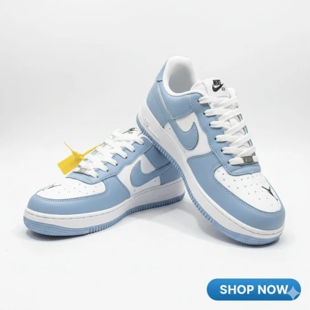 Nike AIR FORCE 1 Blue/White For MENS