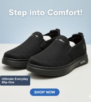 Lace free light-weight knit shoe black