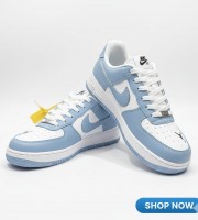 Nike AIR FORCE 1 Blue/White For MENS
