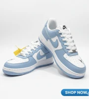 Nike AIR FORCE 1 Blue/White For MENS